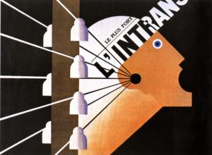 Cassandre, affiche publicitaire pour le journal L'Intransigeant, 1925