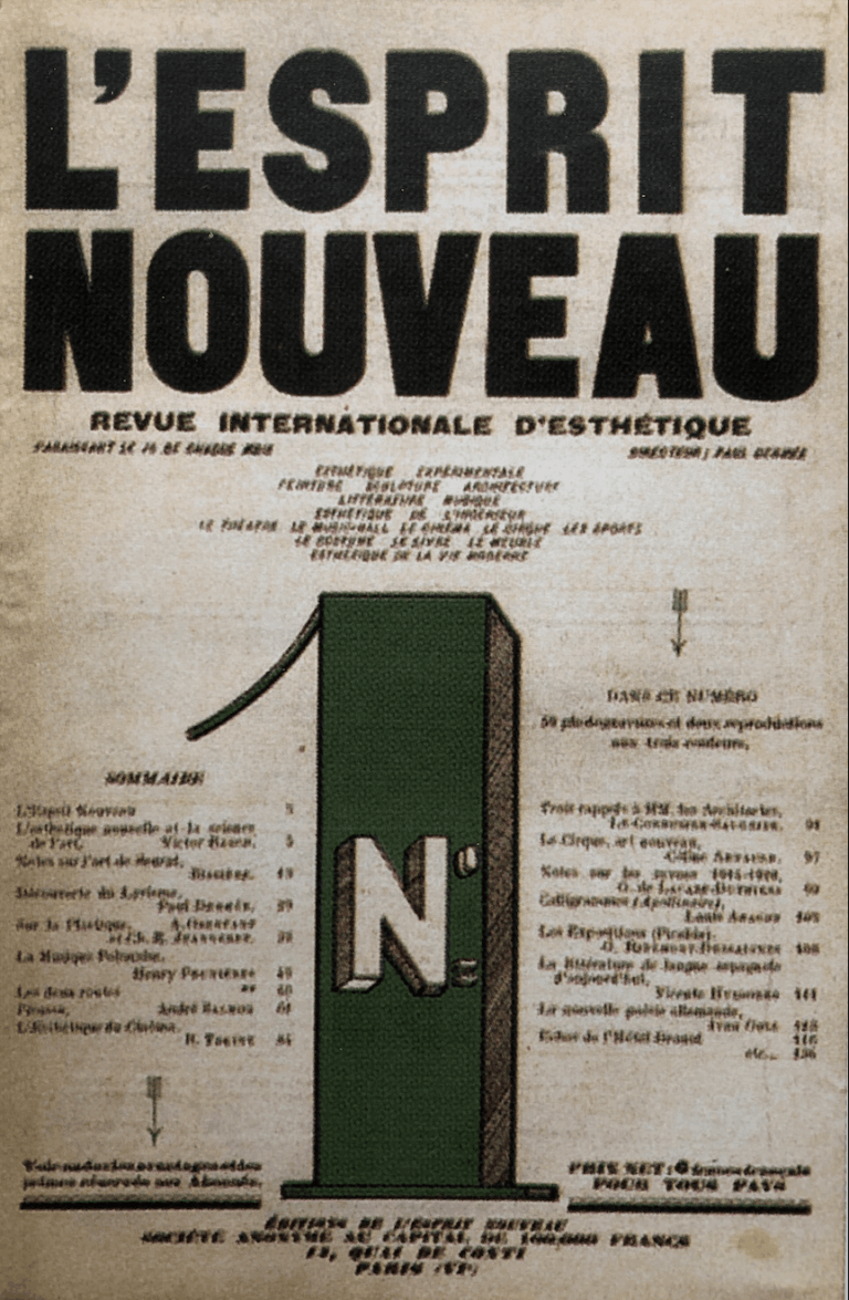 N°1 de la revue L'Esprit Nouveau, 1920