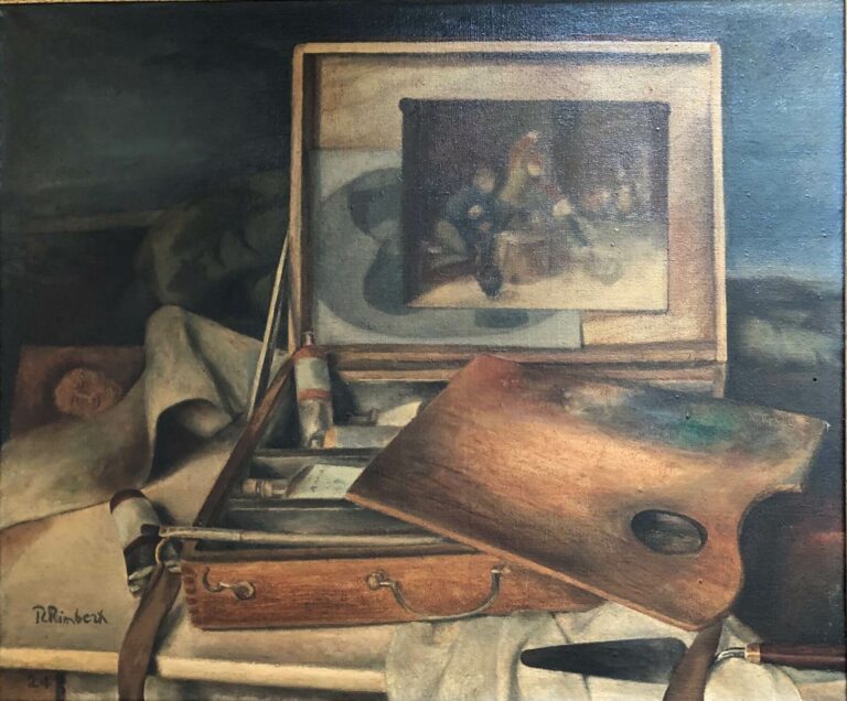 La boîte de peintures, 1924, Huile sur toile, 46 X 55 cm