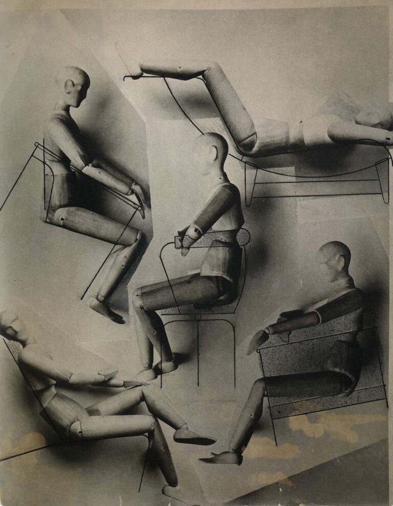 Charlotte Perriand, 1928, Etude sur mannequins en bois