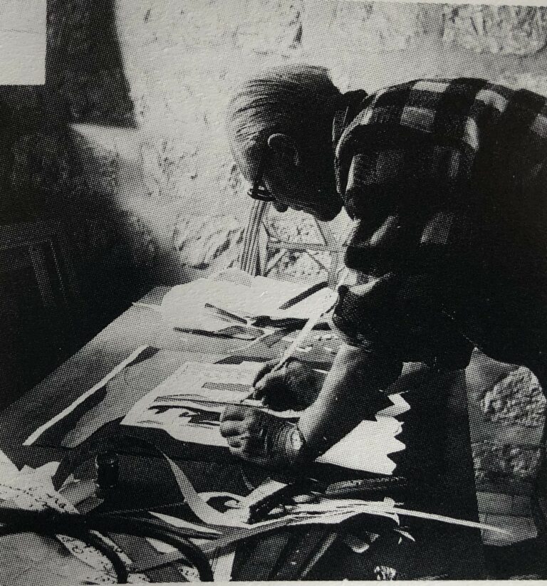 Le Corbusier travaillant sur le Modulor