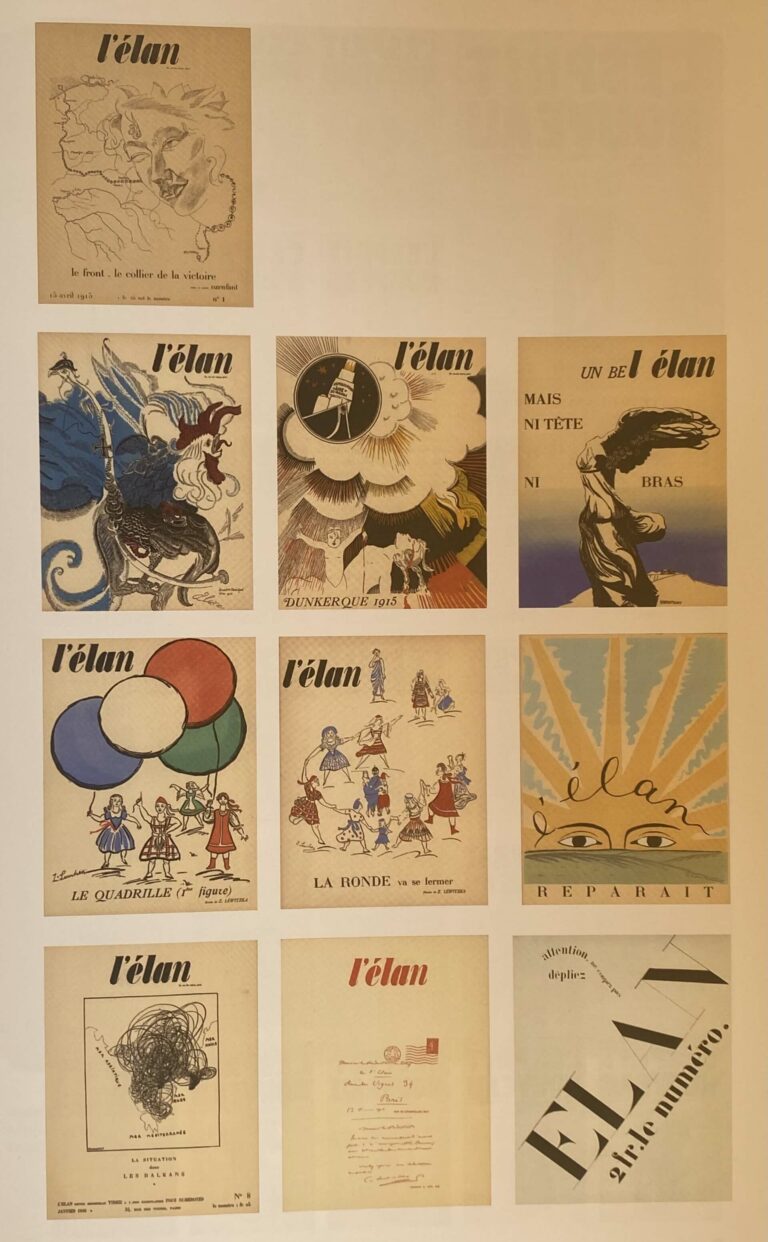 L'élan, revue créée par OzenfantLes 10 numéros parus entre 1915 et 1916