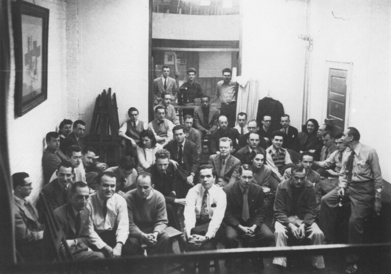 Ozenfant et ses étudiants à la Ozenfant's School of New York, 1940