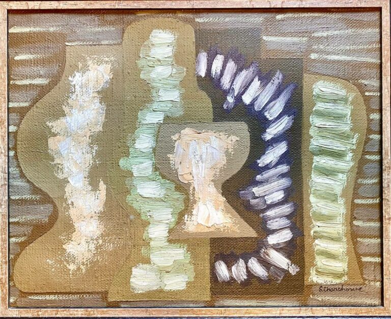 Composition puriste - Nature morte, circa 1924, 33 X 41 cmAncienne collection Thessa Herold, Galerie de Seine, ParisCatalogue raisonné:  1924/002